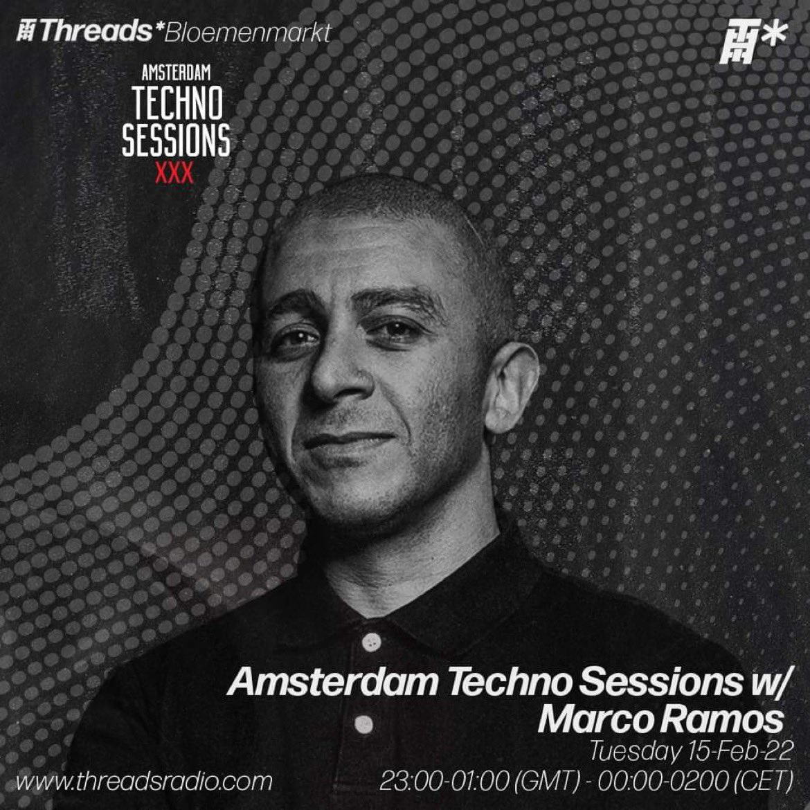 marcoramoslive's tweet photo. Tonight I'm back on @threadsradio for the monthly Amsterdam Techno Sessions โโโI Bloemenmarkt.
Tune in from 23:00-01:00 (GMT) 00:00-02:00 (CET)!
#techno #threadsradio #London https://t.co/bRxGnKtFkr