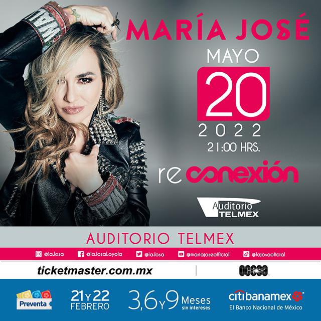 ¡¡¡#JosaFamilia, estoy muy contenta 😁 de poderles anunciar 📣 que nos vemos👀 el próximo 20 de mayo en el <a href="/AuditorioTelmex/">Auditorio TELMEX</a> para hacer juntos #ReConexión🔌!!!