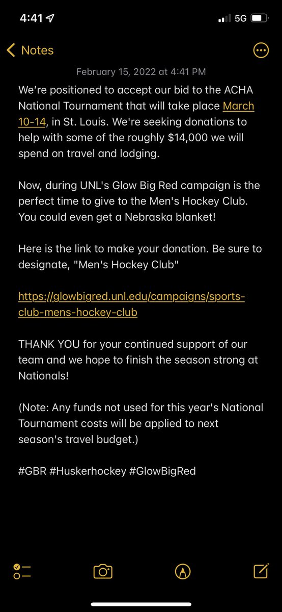 HuskerHockey's tweet photo. Hey Husker hockey fans! We need your help! Here is the link to help us! https://t.co/RbeX1EZ6DW https://t.co/RGsCSmKIEX