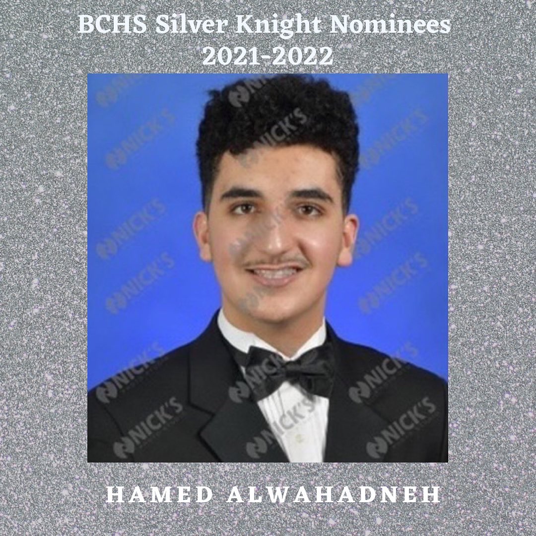 Our very own Vice President Hamed Alwahadneh is a Silver Knight nominee! Wishing him the best of luck 🥳💙🤍!