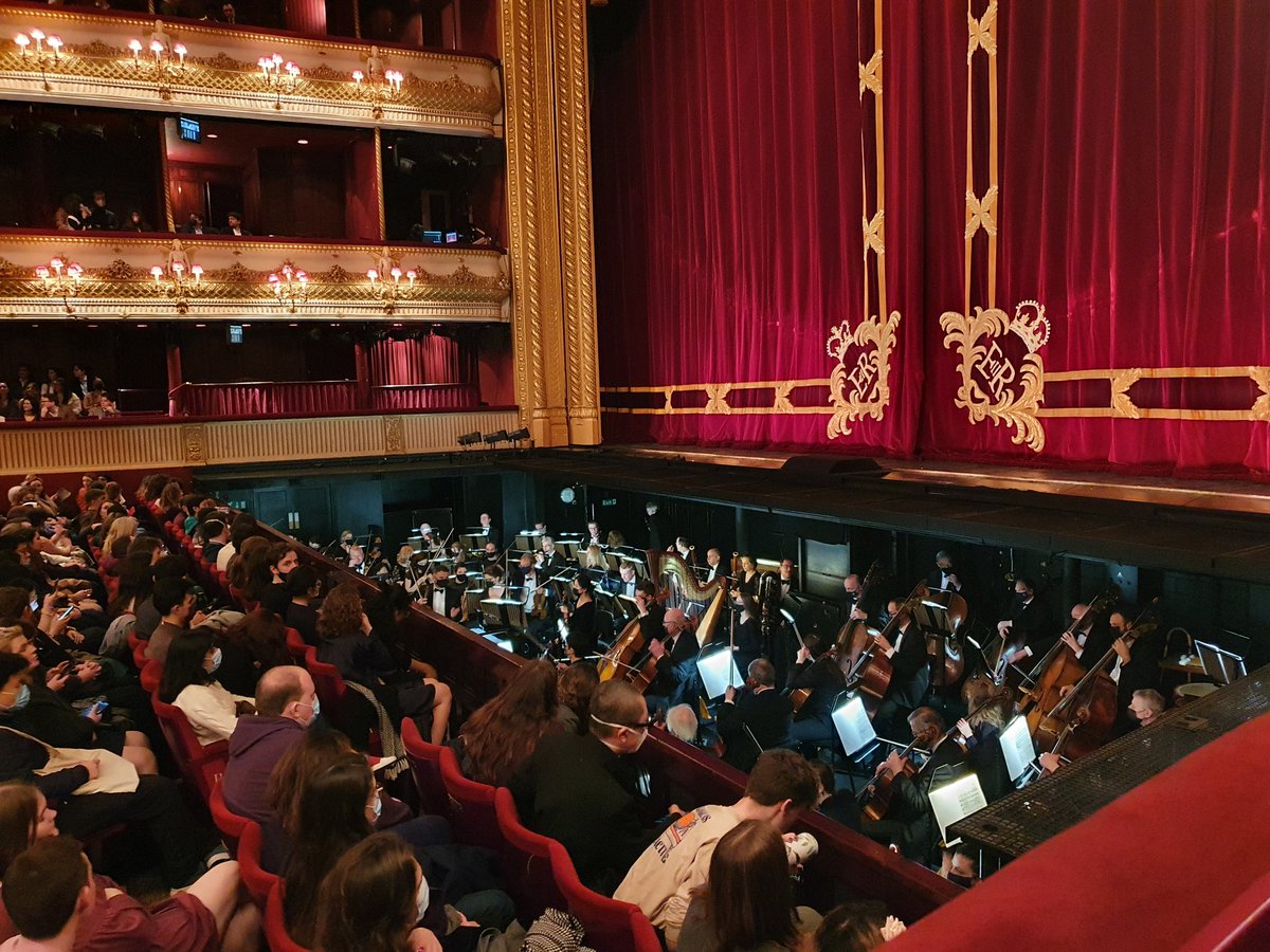 Tosca at @RoyalOperaHouse brilliant and beautifully sung. My first time at ROH and for £20. And! Everyone in the audience under 25. It was heaving, long standing ovation. Shows if you price the tickets for young people, young people will come. Well done ROH!