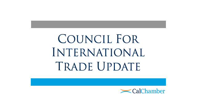 CalChamber's tweet image. 2022 CalChamber #Business Guide: #International #TradeIssues, U.S. #Trade in 2021: U.S. #Exporters on Road to Recovery, Californians Among #Ambassador Nominations Moving in U.S. Senate This Year, U.S. International Trade in Goods and Services, Dec. 2021
advocacy.calchamber.com/wp-content/upl…