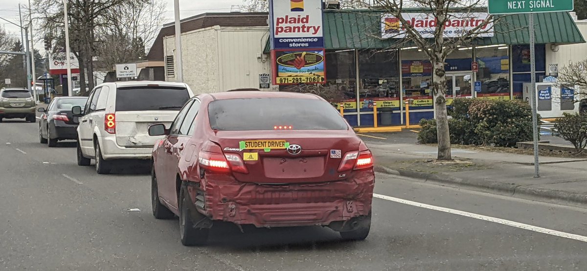 Birdie18th's tweet image. Probably not an honor student

#studentdriver