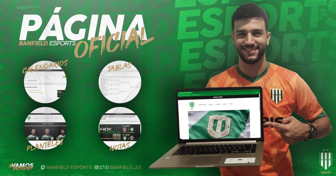 𝐏𝐑𝐄𝐒𝐄𝐍𝐓𝐀𝐂𝐈Ó𝐍 𝐏Á𝐆𝐈𝐍𝐀 𝐖𝐄𝐁 𝐄𝐒𝐏𝐎𝐑𝐓𝐒💻🔥

El "Taladro" continúa innovando y dándole el espacio que se merece al mundo gaming, esta vez ofreciendo una página exclusiva. Será el primer club argentino en conseguirlo💣

🔗banfieldesports.com.ar

💚#VamosBanfield