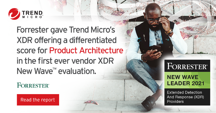 Jennifer_Trend's tweet photo. Product architecture is just 1 of the 7 (out of 10) criteria in which @TrendMicro received differentiated scores. Get the full report and see why Trend Micro was named a Leader in The Forrester New Wave: XDR Providers, Q4 2021: https://t.co/tx2mApZ8gl https://t.co/8CWpTM2ufV