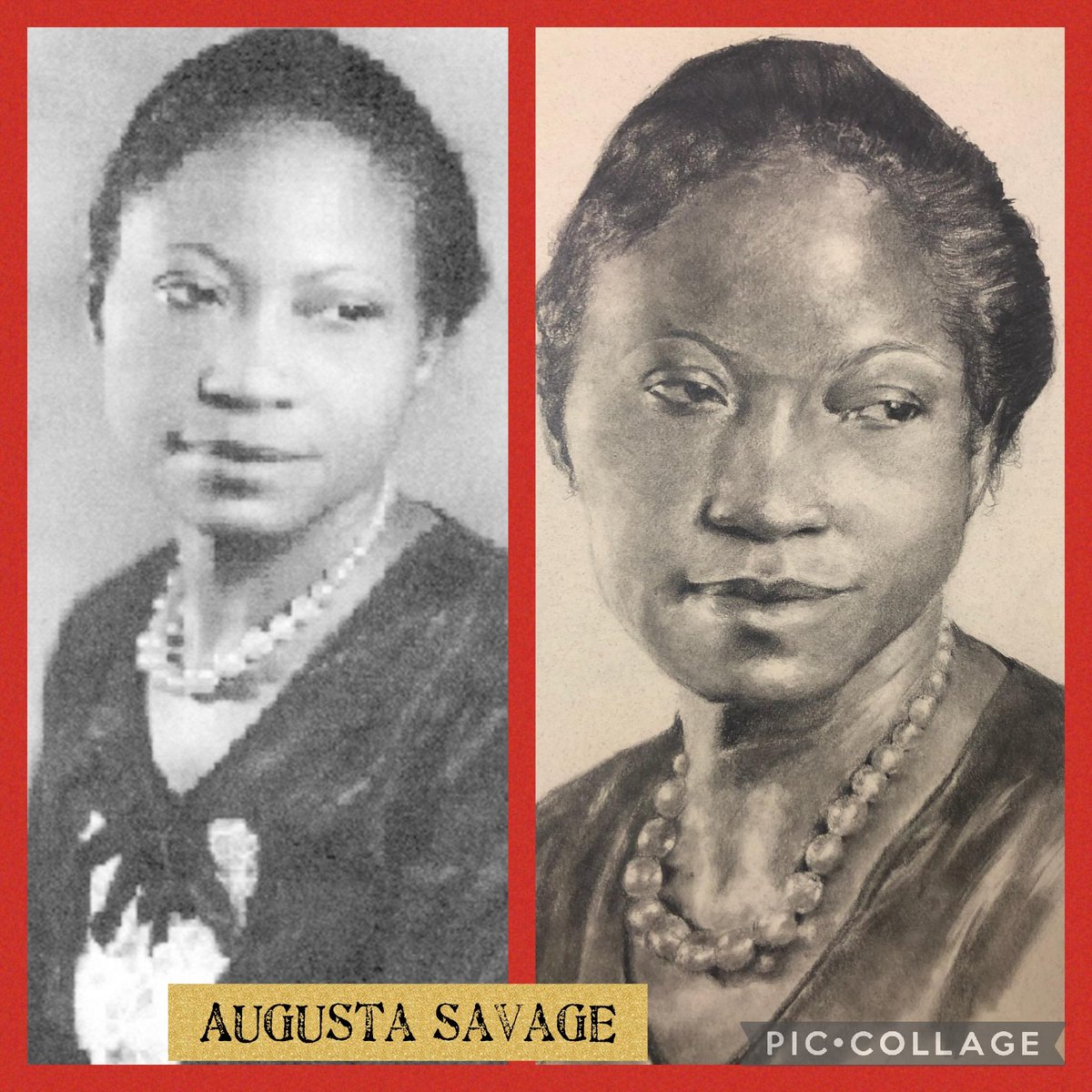 Black History Moment! Augusta Savage: An American sculptor, teacher, and advocate for equal rights for African Americans in the arts! #studentwork #BHM #HISDChoice #MagnetinHISD #HISDMagnet22 <a href="/JerriNixon12/">Jerri Nixon</a> <a href="/BerzaydaOchoa/">Berzayda Ochoa</a> @GPonceHS <a href="/chandelart/">Dr. Chandel Hancock</a>