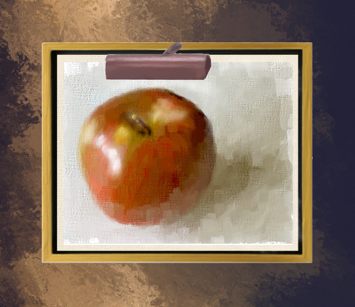 RichardK1252's tweet photo. A generative apple art project. A painting of a painting on a wall. Coming soon! #NFTs #NFTdrop #opensea #NFTProject https://t.co/nzVBMGuBC0