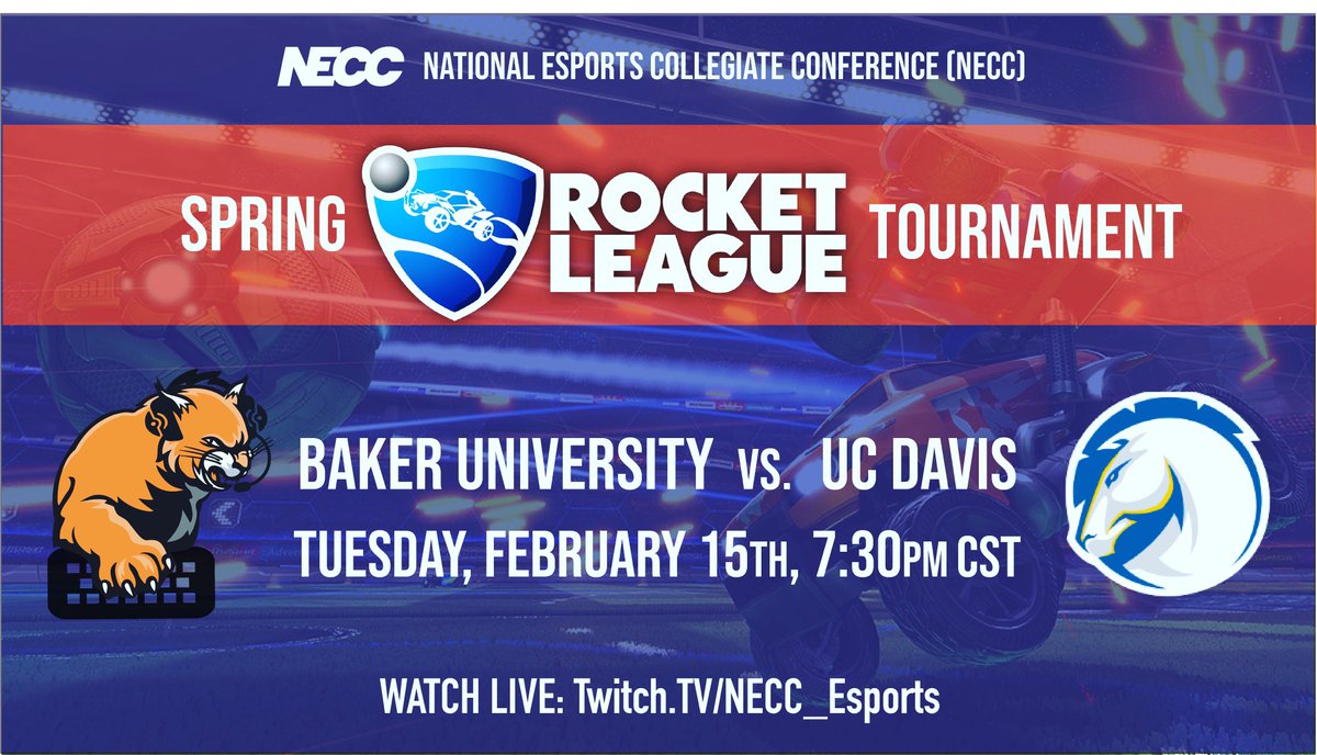 Gearing up for the <a href="/neccgames/">NECC</a> Spring Competition series! More info/schedules on the horizon, for now tune in 🔥⚡️TONIGHT⚡️🔥 at 7:30pm CST to watch our Wildcats Rocket League team! Thanks to NECC for streaming the matches!

📺: Twitch.tv/NECC_Esports
