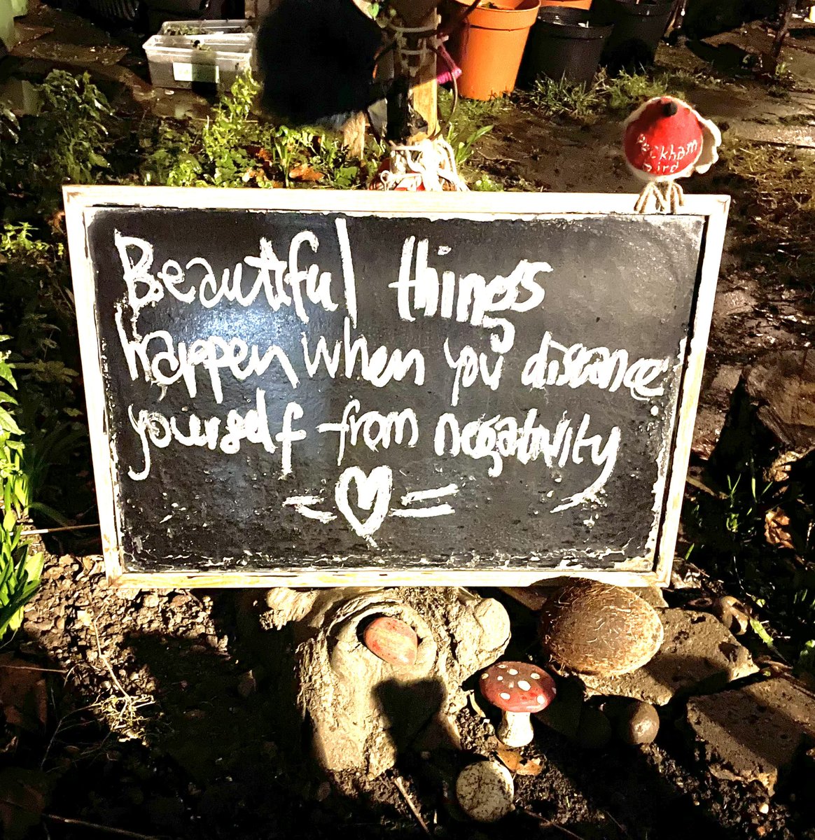 peckhambird's tweet photo. #beautifulthingshappen #distanceyourselffromnegativity #distanceyourself  #beyou #kindness #wishing #everyone #light #love #laughter and #joy in your dear #hearts 🌈❤️ https://t.co/rA08fIyMer