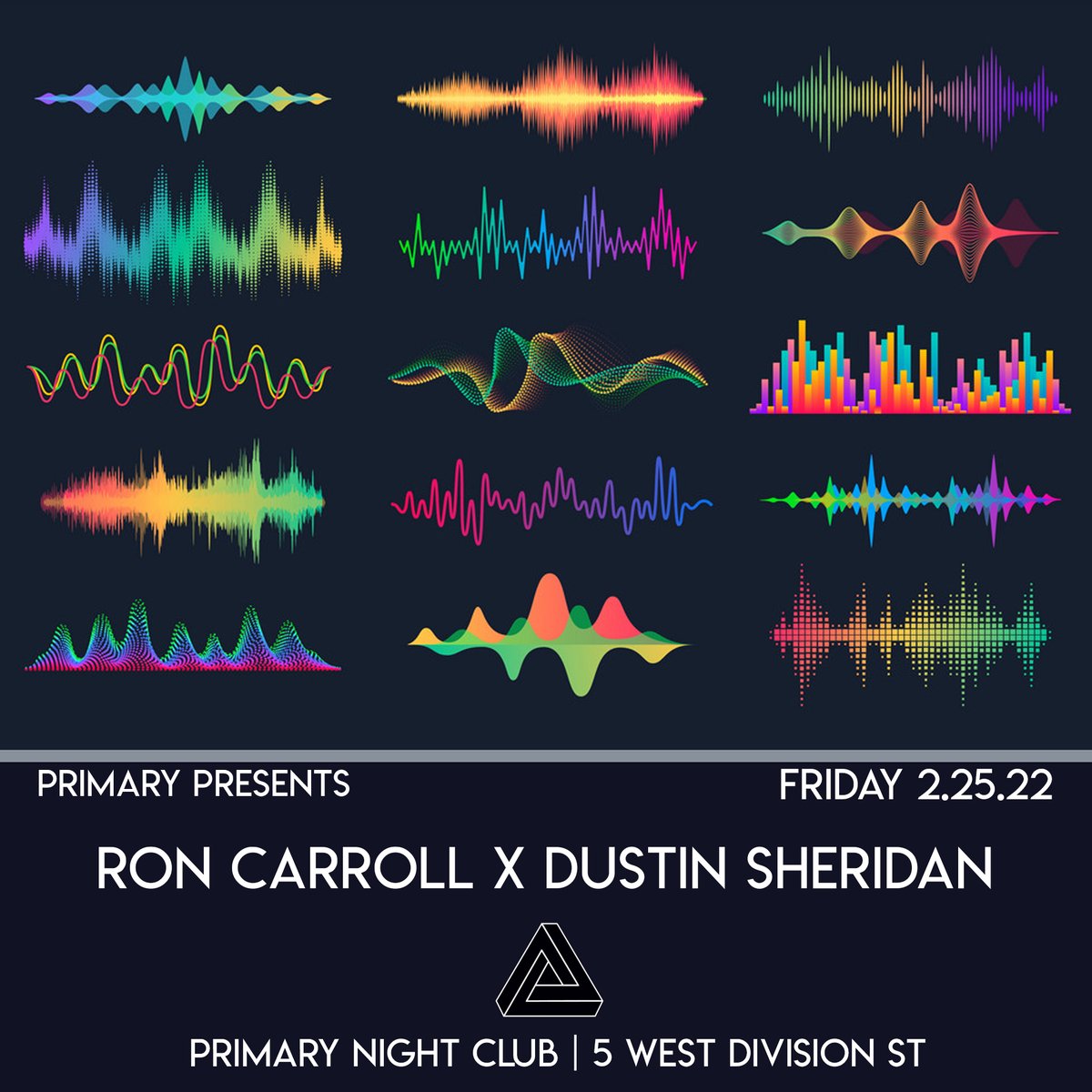 Fri 2.25 we have Chicago legend <a href="/RONCARROLLBMC/">THE MINISTER OF SOUND</a> and <a href="/dustinsheridan/">Dustin Sheridan</a> ! &lt;3

rsvp for no cover- prmry.club/rondustin

#chicagohouse #techhouse #chicagoclubs