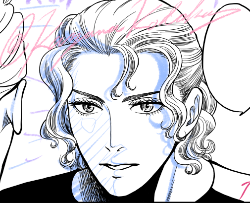 珠妃を描くのもあと少しかと思うとまつ毛の先まで気が抜けないφ三φ(;3」∠)_ 
#BORDER慧 #こだか和麻 