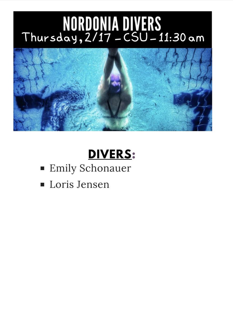 NordoniaBooster's tweet photo. Good luck 🍀 Nordonia Swimmers &amp; Divers at Districts!! @NHSAthletics1 @JoeSuperintend1 @nhsswimanddivee #NordoniaKnights #Nordonia #NordoniaSwimming https://t.co/2LGqroqMvr