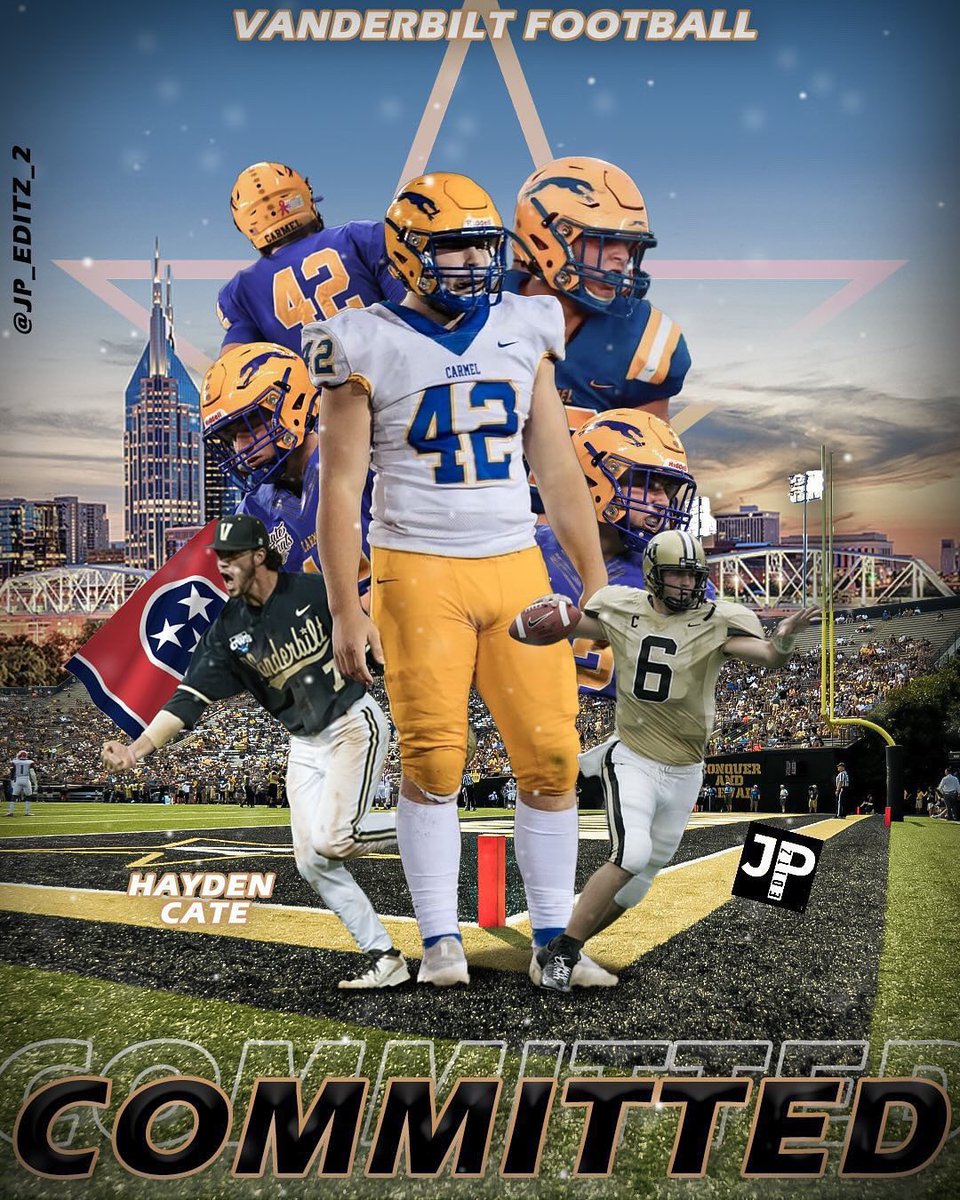 hpiercecate's tweet photo. I am proud to announce my commitment to Vanderbilt University thank you to @CoachLustig and @coachjoeylynch for this opportunity! Can’t wait to get to work! Go commodores! @Coach_Lea @j_lepak @EzeObiora2 @coach_hebert @carmelathletics @rldeckard https://t.co/DdEd5psBD7