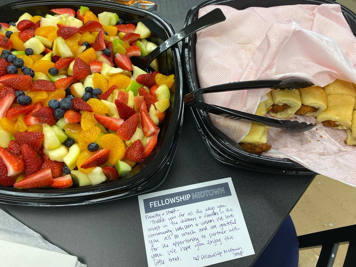 Thank you to our partners at Fellowship Midtown for the words of encouragement and a delicious breakfast yesterday. #BALEELEMENTARYLRSD #GrowingMinds #LRSD