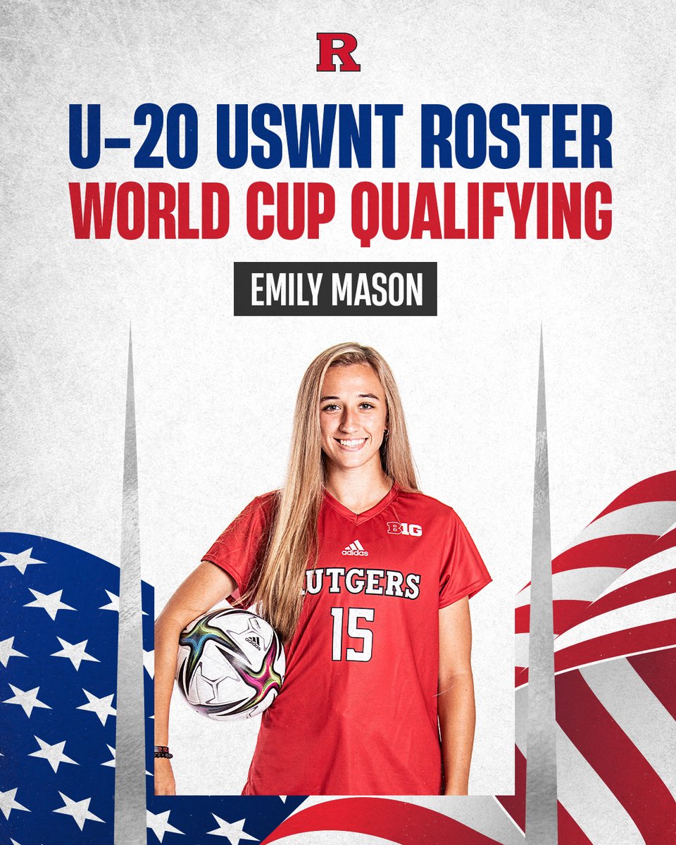 𝗖𝗮𝗹𝗹𝗲𝗱 𝗨𝗽❗️ Congratulations to 𝗘𝗺𝗶𝗹𝘆 𝗠𝗮𝘀𝗼𝗻 on being named to the U.S. #U20WYNT roster for the 2022 Concacaf Women's Under-20 Championships! 

📰go.rutgers.edu/x513y2s6