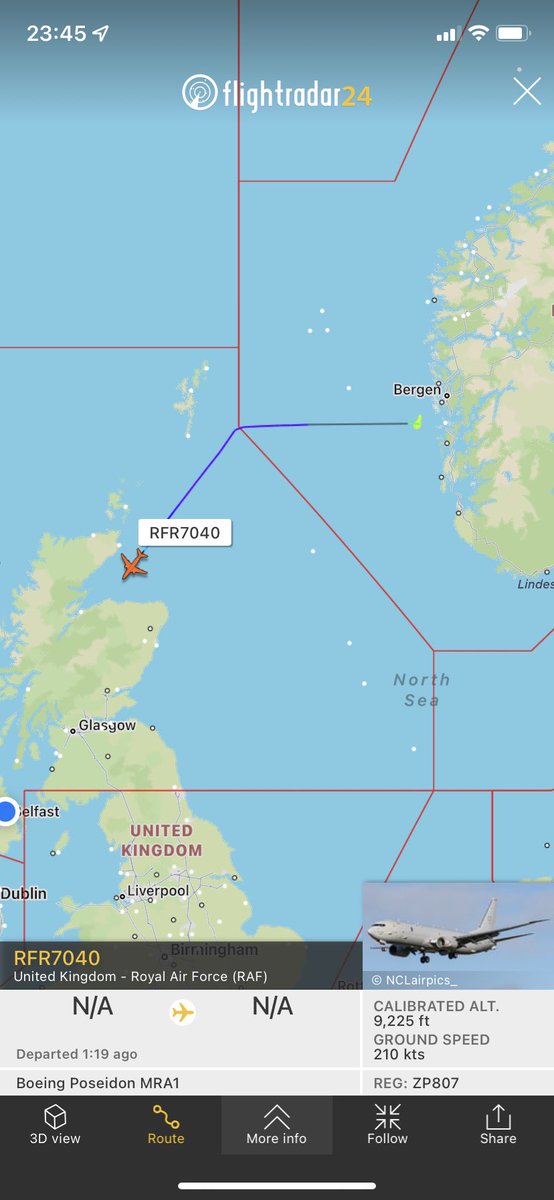 TheSnoopySnoop's tweet photo. #RFR7040 

I can’t say I’ve seen an #RAF #P8A #Poseidon tracking with an ‘RFR’ call sign before 🤷

#ZP807 #43C91E 

Returning to @RAFLossiemouth 

#haveglass #AvGeek #planespotting #milair https://t.co/bsUOXQ3tdD