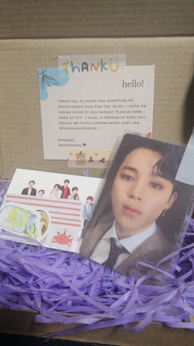 NotTodayKimTae's tweet photo. Hello! May mabilis umuwe. Thank you sm @starcandykku for very accommodating & fast transaction for my jiminie! 💜
#STARCANDYPROOFS https://t.co/stX28U8htl