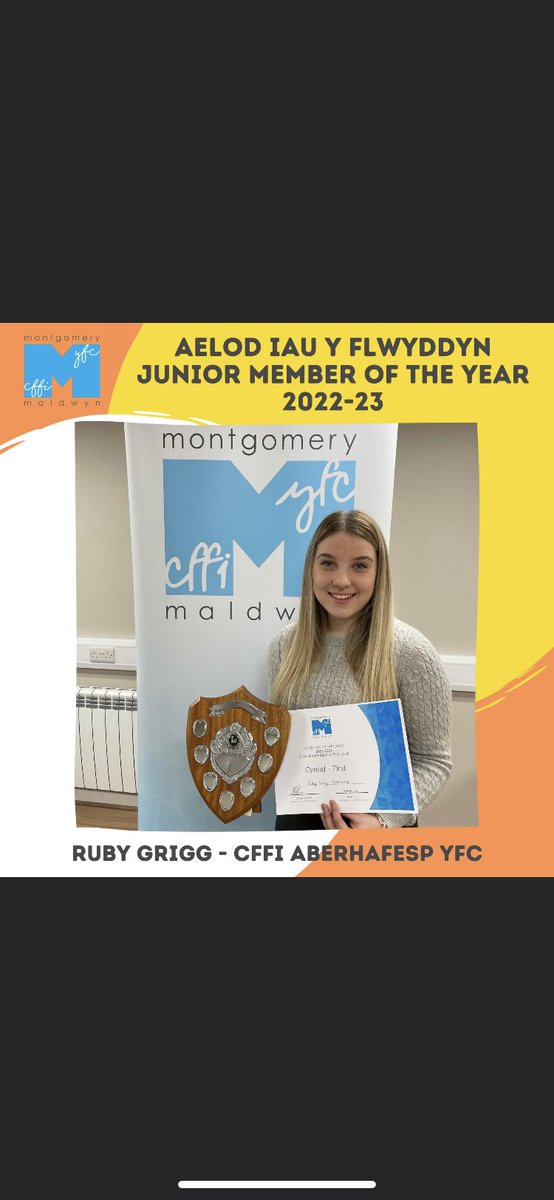Despite the challenges, the YFC federation have been faced with through the pandemic they continue to support their members in their YFC journey <a href="/MontgomeryYFC/">CFfI Maldwyn | Montgomery YFC</a>  well done Rubz xxx