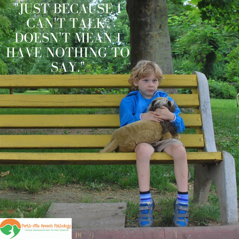 DiPHSP's tweet photo. Ponder this for a minute... "Just because I can't talk, doesn't mean I have nothing to say." https://t.co/j6276qhg0b
