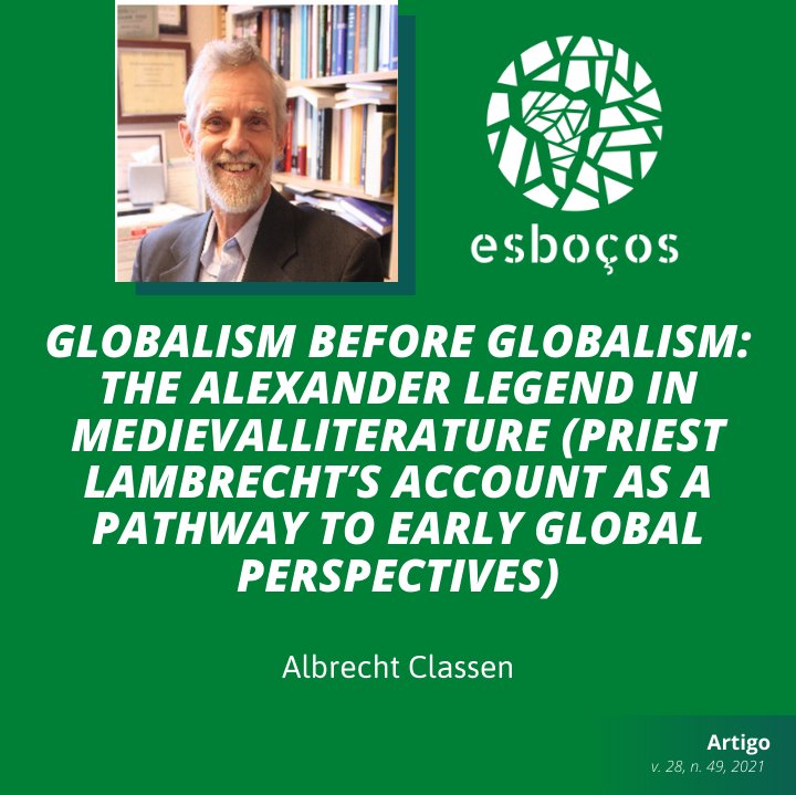 Leitura em inglês tá em dia?
Confira o artigo do autor Albrecht Classen disponível no número 49 da Esboços. 🧐📜
Confira: periodicos.ufsc.br/index.php/esbo…

<a href="/portal_ufsc/">Portal de Periódicos UFSC</a>  <a href="/cfh_ufsc/">CFH_UFSC</a>