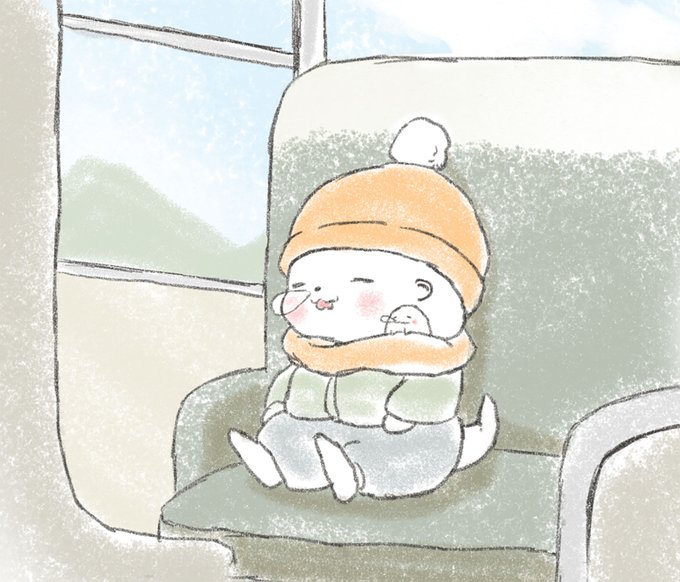 電車の窓からのtwitterイラスト検索結果