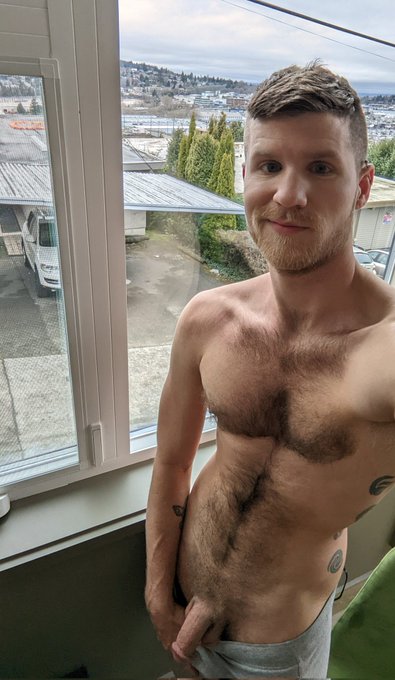 Love the giant windows in the place we stayed ? #gays #gaycock #gayhairy #teamexhib #gayexhib #gayotter