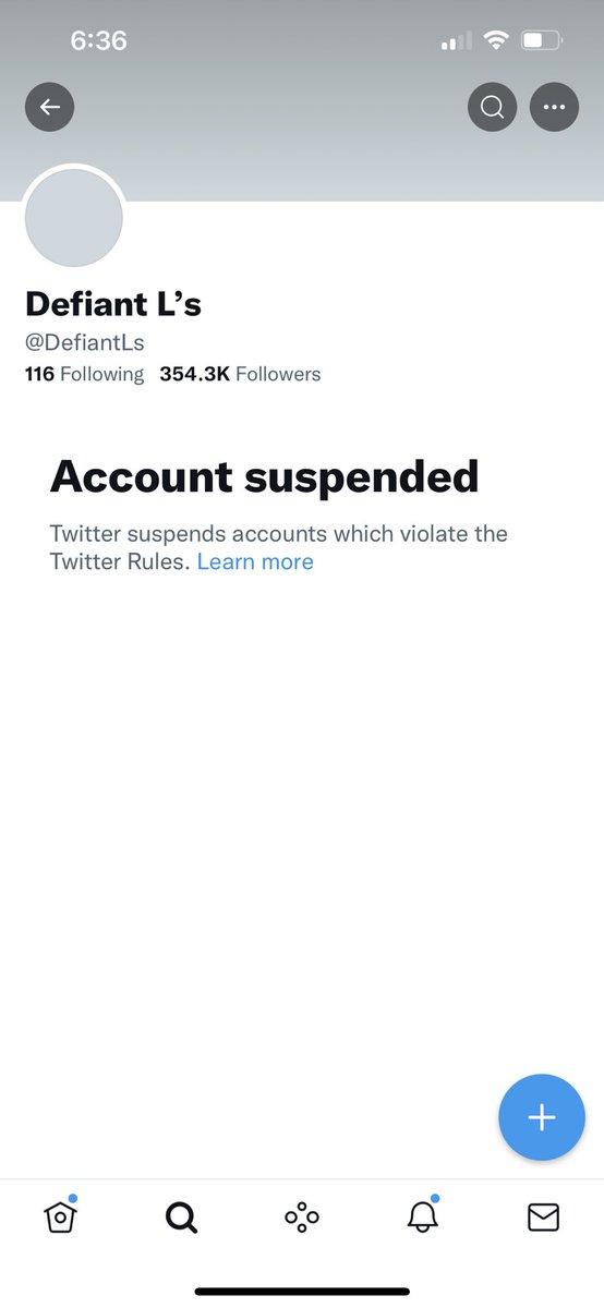 ClayTravis's tweet photo. Twitter has suspended the @DefiantLs account which exists merely to illustrate liberal hypocrisy on @twitter. This is beyond absurd. https://t.co/AQyX0eZ95g