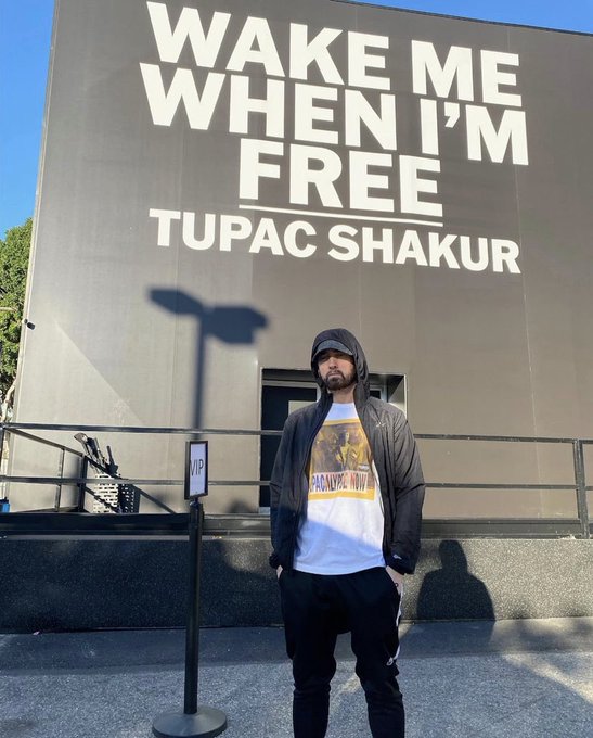ShadyTimes's tweet image. Eminem spotted outside the 2Pac Museum in Los Angeles.