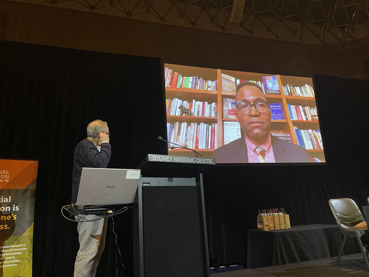 archanavoola's tweet photo. Listening to keynote by @ProfessorWherry on Dignity + Debt with lived experiences from the American context. Great to see engagement from Australian practitioner @BeetsonJenni @nswfin @NRComGateway #FinancialInclusionConference https://t.co/QCcYYPc9Oq