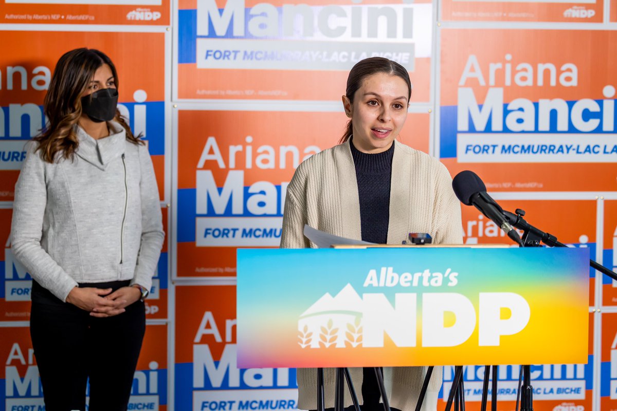 pancholi_rakhi's tweet photo. The writ has dropped in Fort McMurray- Lac La Biche! 

So proud to support fantastic @albertaNDP candidate @ManciniAriana. 

As a local teacher, she knows the impact of rising costs of living &amp; failed UCP’s policies on families and she’s a strong advocate for change. #ableg https://t.co/qrjioGXHuJ