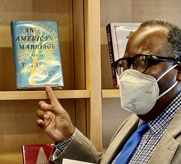 ronagnew's tweet photo. In Columbus, Ohio downtown library today with CEO and saw @TayariJones best-seller displayed prominently. She’s one of my wife’s besties from @SpelmanCollege. Trust me, Tayari got skills. https://t.co/kldI0VfU7x