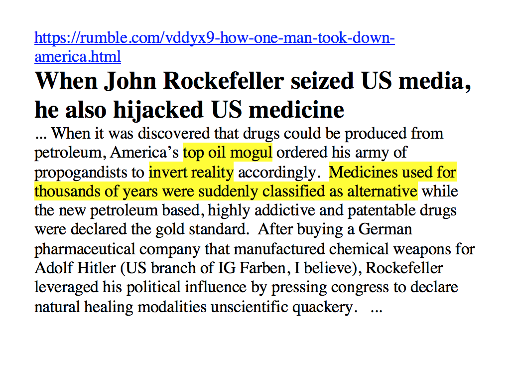 PeterZapf's tweet photo. @chrissyfarr Is Bezos' D2C health care offering more interesting?
Majority vote &amp; the profit motive have trouble with facts.
Sugar shouldn't vote fat &amp; salt are bad.
Milk shouldn't vote for pasteurization.
Fluoride is bad for bones/brain.
Rockefeller wanted to sell more oil so we have pharma. https://t.co/Ys6TZ7Nbtl