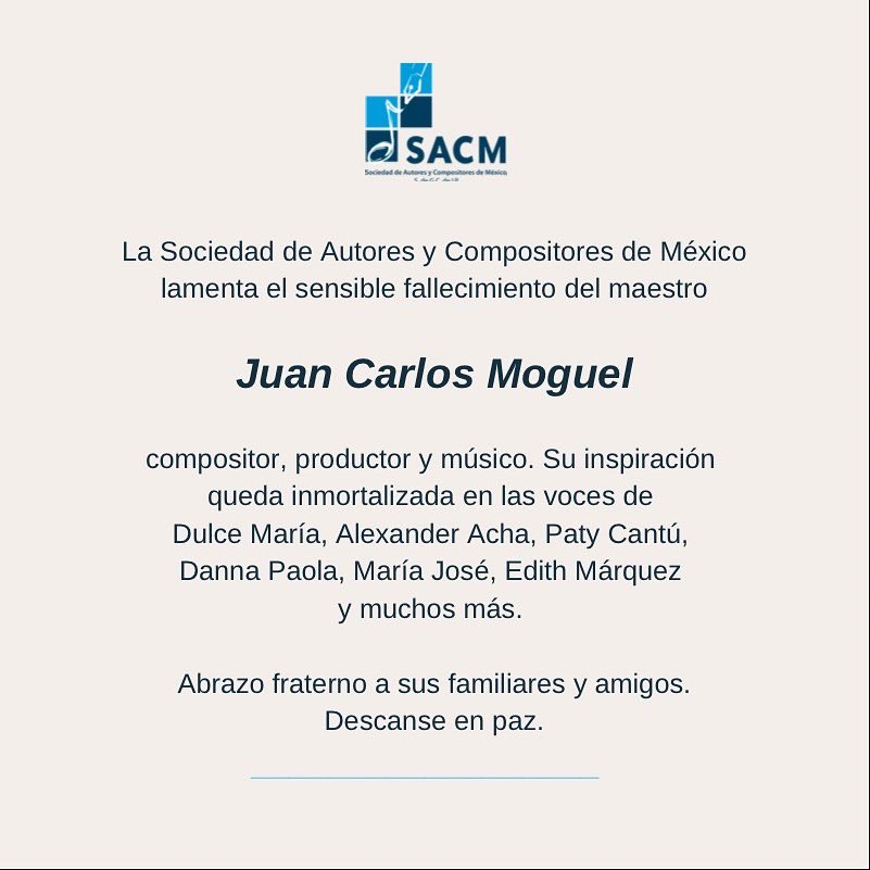 SACM_Oficial's tweet photo. Descanse en paz, Juan Carlos Moguel 🕊 https://t.co/VSdoPJUexG