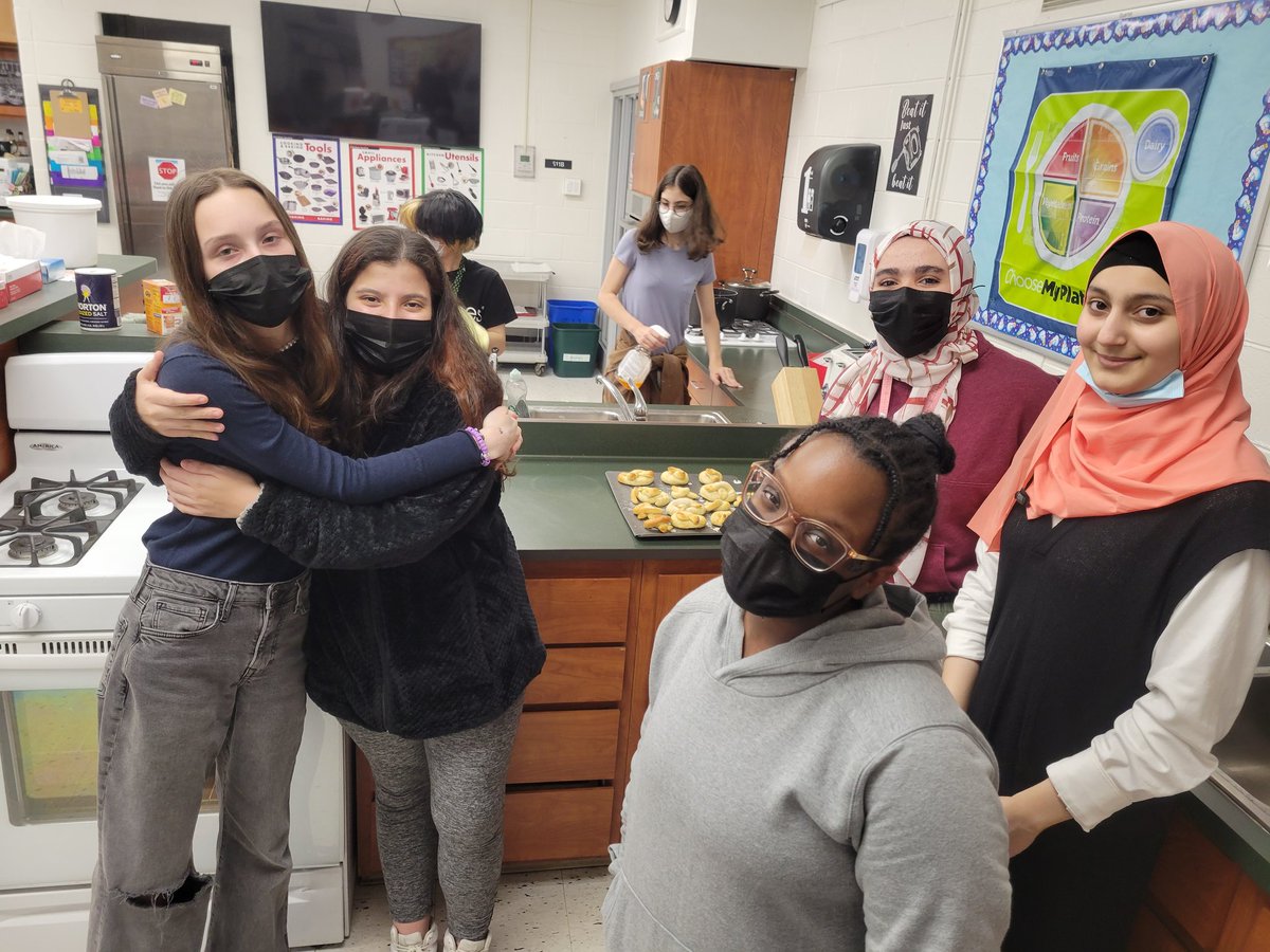 Had a great time making Brezeln (pretzels) at German Club today! Danke to our amazing culinary teachers for allowing us to use the kitchens 😊 #learngerman 🥨