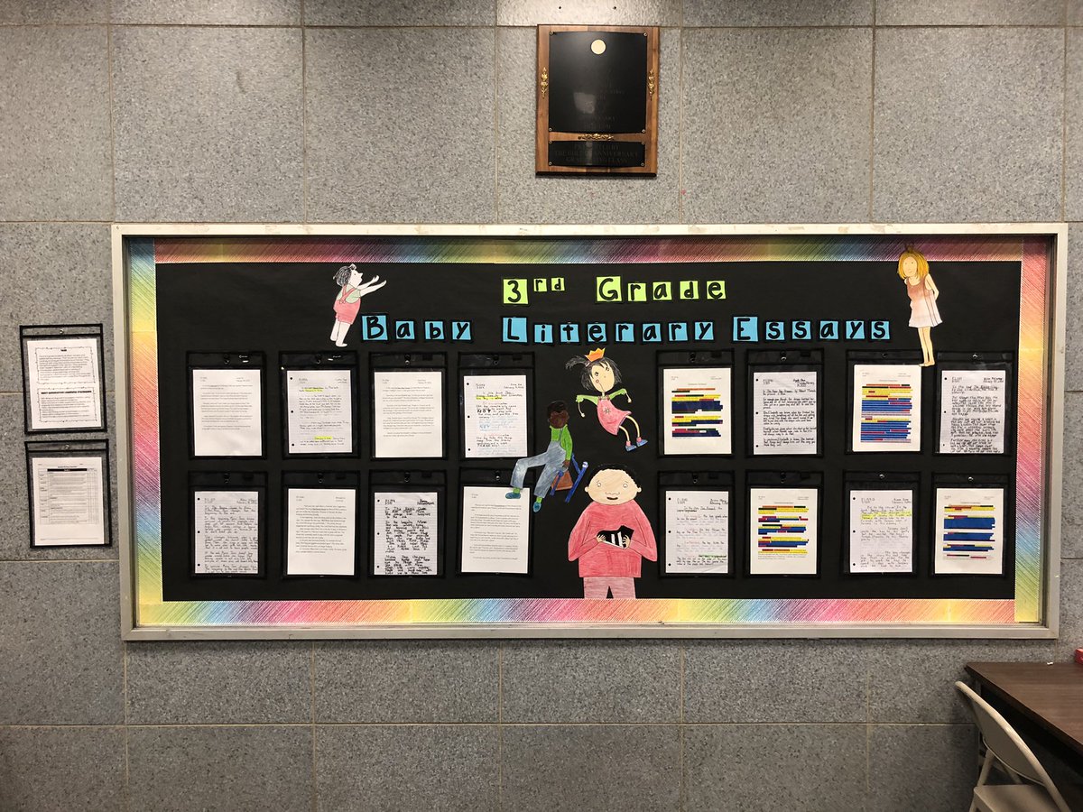 Pollak159's tweet photo. The third grade published our baby literary essays with the help of some of our favorite story book characters! https://t.co/Ne8AEJcITf