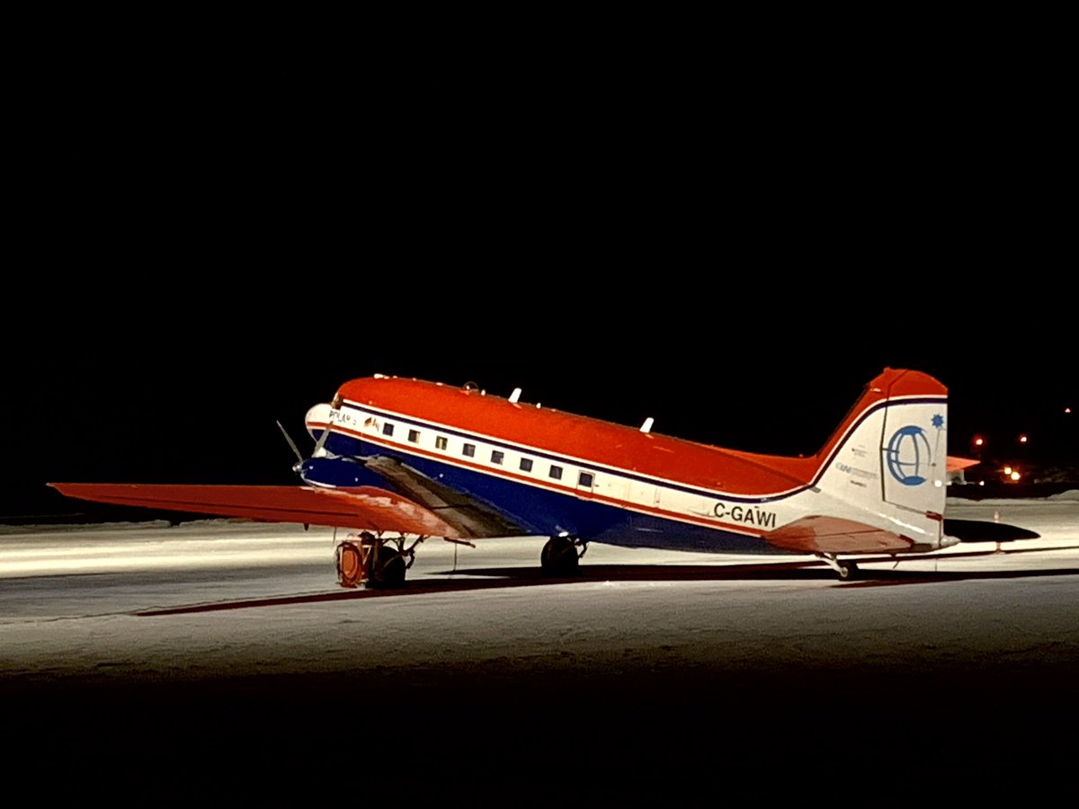 FrankReardon1's tweet photo. #Polar5 by @AWI_Media Alfred Wegener Institute #KennBorekAir 1943 BT-67 #Douglas #DC3T #Basler #BT67 #CGAWI in #Iqaluit #Nunavut on FEB.15.2022 #YFBSpotters #AVGEEKS #alfredwegenerinstitut https://t.co/LlQq7iFJyy