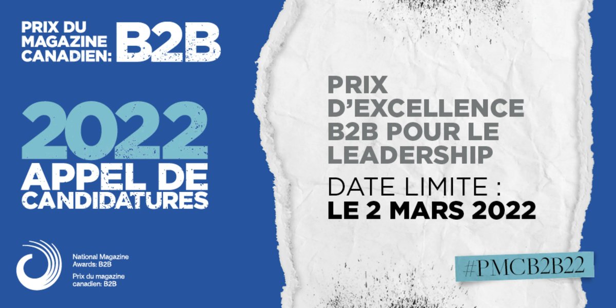 PMC_B2B's tweet photo. Ce prix est ouvert à tous ceux qui travaillent dans le domaine de l’édition B2B, y compris les journalistes, les auteurs, les créateurs, les rédacteurs, les éditeurs, les directeurs artistiques, les professionnels de la distribution, et plus. https://t.co/X5KwNU3T2U https://t.co/qIZOrW6Cny