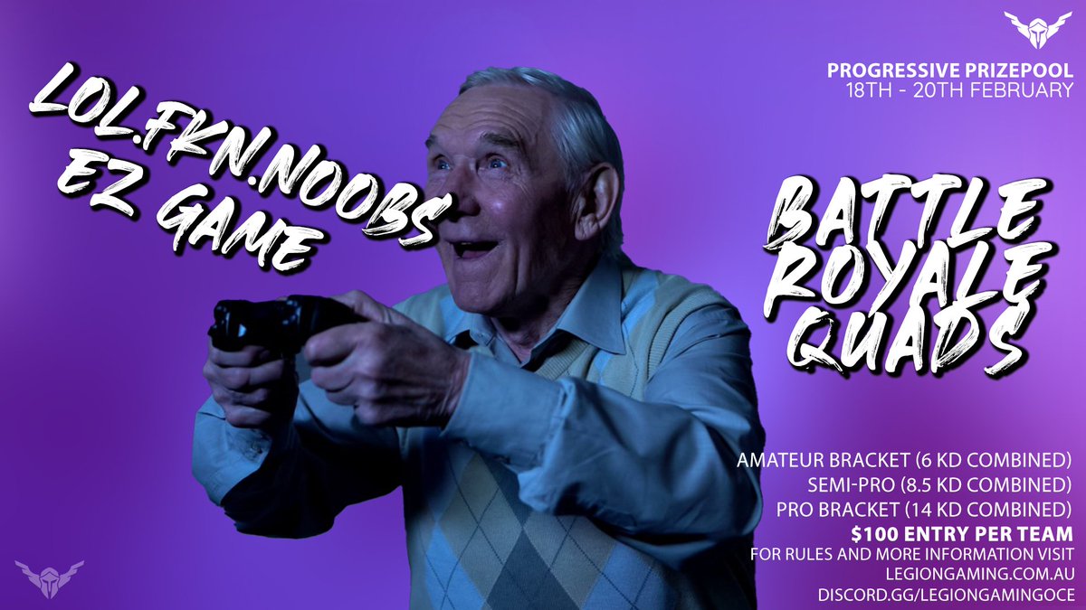 Whos gonna beat gramps this weekend?!