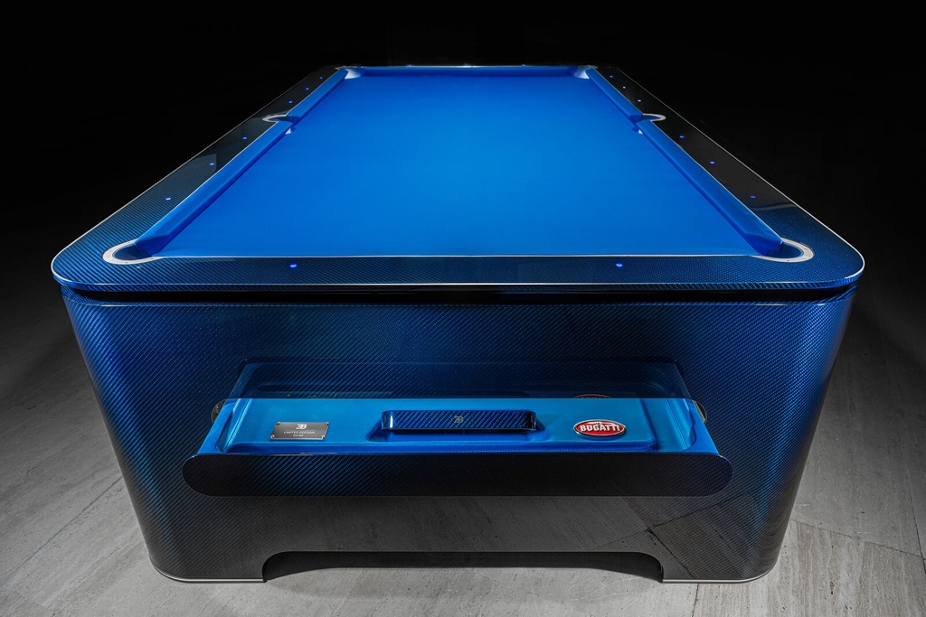 Bugatti_NB's tweet photo. For those who truly appreciate a masterpiece that perfectly combines technology and design, the @bugatti and @ixo_carbon Pool Table perfectly morphs them into an exhilarating work of art.

The table includes a Leveling Manual System to ensure that the table is perfectly leveled. https://t.co/pbeg61LvLf