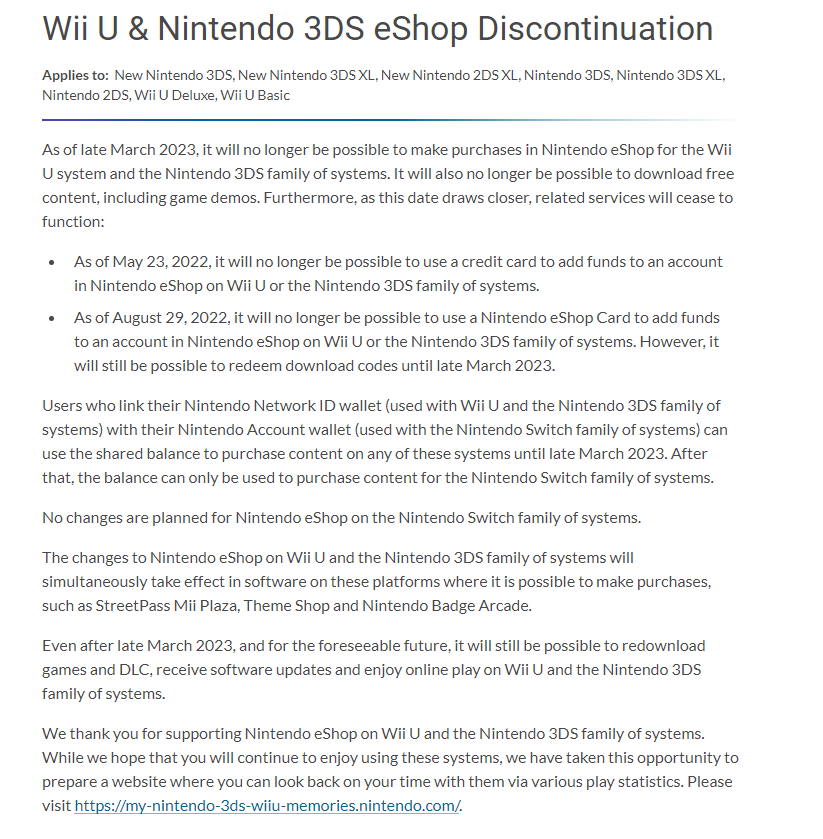Wario64 on Twitter "Starting May 23, 2022, it will no longer be