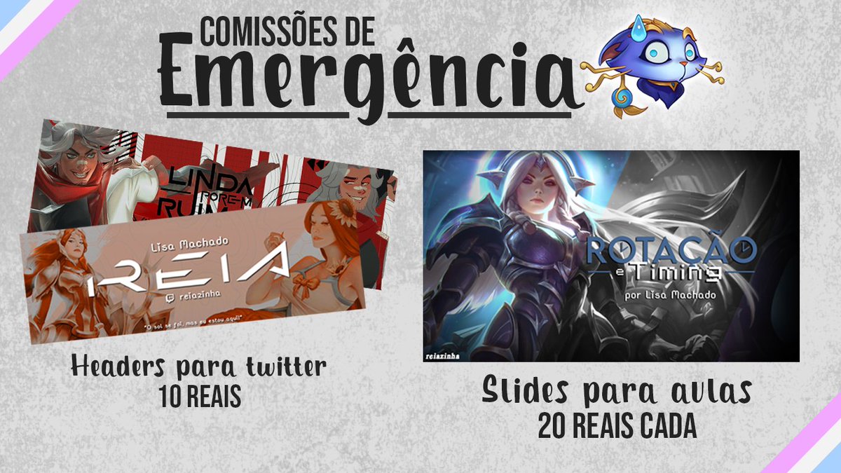 reiasz's tweet image. 🏳️‍⚧️COMISSÕES DE EMERGÊNCIA🏳️‍⚧️

- RT pra ajudar sz

Oi gente, pra quem me conhece e não me conhece me chamo Lisa, brinco de ser designer e estou precisando de ajuda. Fui convidada a me retirar de casa por transfobia e preciso de dinheiro, estou nos meus avós, mas não poderei ficar +