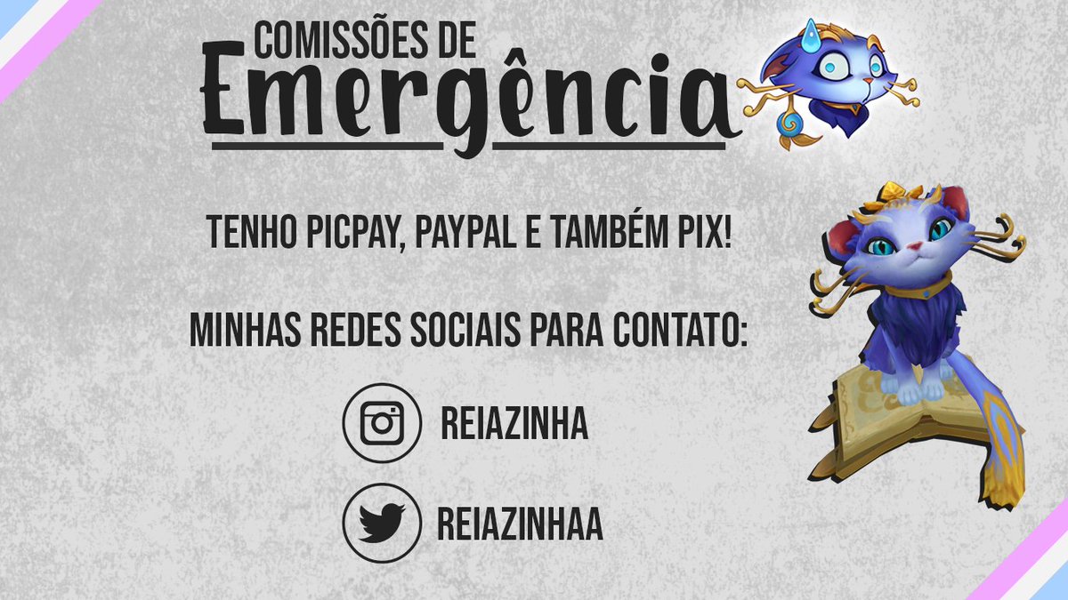 reiasz's tweet image. 🏳️‍⚧️COMISSÕES DE EMERGÊNCIA🏳️‍⚧️

- RT pra ajudar sz

Oi gente, pra quem me conhece e não me conhece me chamo Lisa, brinco de ser designer e estou precisando de ajuda. Fui convidada a me retirar de casa por transfobia e preciso de dinheiro, estou nos meus avós, mas não poderei ficar +
