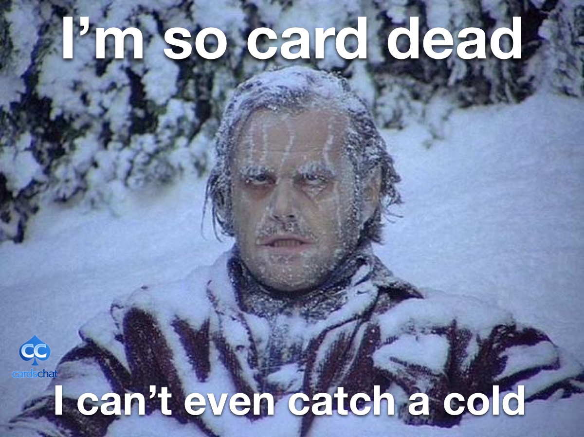 CardsChat's tweet photo. How often does this happen to you? #carddead #colddeck https://t.co/RKgAr0AmBW