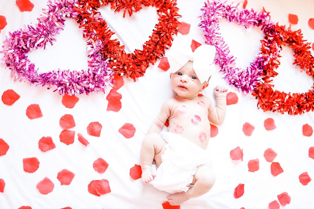 courtwallce's tweet photo. My beautiful baby on her first Valentines Day ❤️💌 https://t.co/6v8FnIuIpr