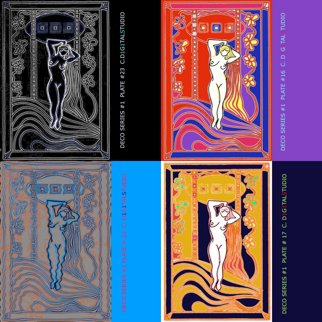 D1G1TALStudio's tweet photo. DECO Collection: 25 distinct pieces

Starting at 1.01 #ETH

Website: https://t.co/HYdBxBw2TP 

OpenSea: https://t.co/LYs4bUU2GK

#nft #NFTCommmunity #nftart #artdeco #artnouveau #nftartist https://t.co/TXyOtci9Bv