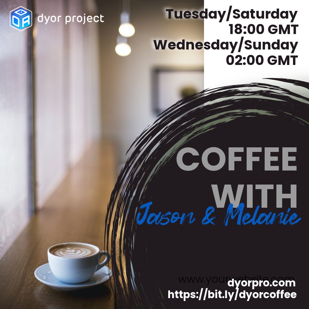DYORToken_BSC's tweet photo. In 35 minutes, join our #livestream to hear directly from #DYOR's CEO!!!! We'll have #Crypto101, the latest news, and answering your questions!!!
https://t.co/RuITbUWE3i
https://t.co/rRCwJX1lB9
@DYOR_jetrich @Striking_Balls @DyorArmy
#DYORProject #DYORFamily #DYORToken #bsc https://t.co/h70SHKE8dT