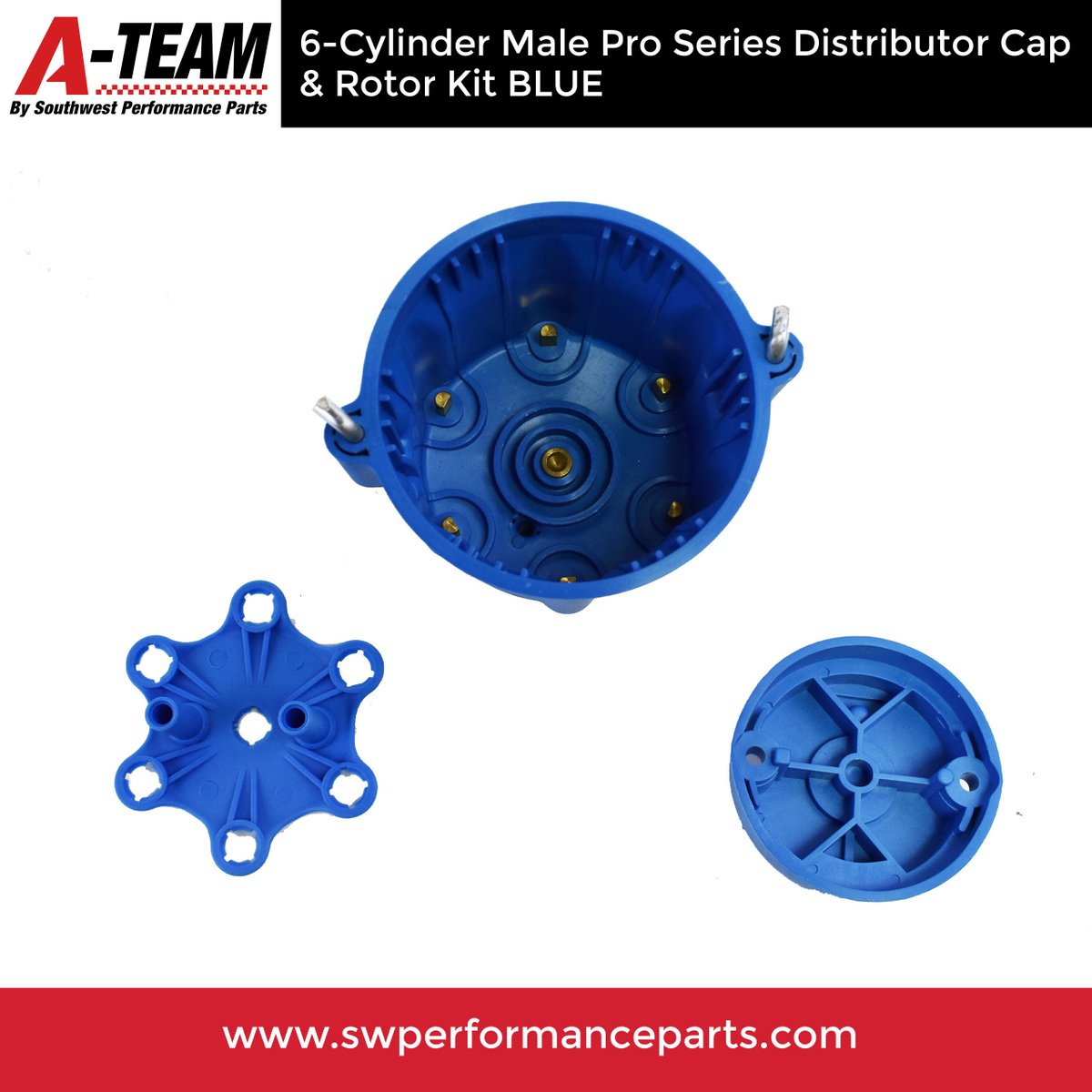 swperfparts's tweet image. HOT PRODUCT OF THE DAY!!! 🔥 🔥 🔥

A-Team Performance 6-Cylinder Male Pro Series Distributor Cap &amp;amp; Rotor Kit BLUE

Click here to buy: swperformanceparts.com/product/cr6975…

#electrical #distributorcap #rotor #classicsdaily #SWPP #carrestoration #autoparts #replacementparts #performanceparts