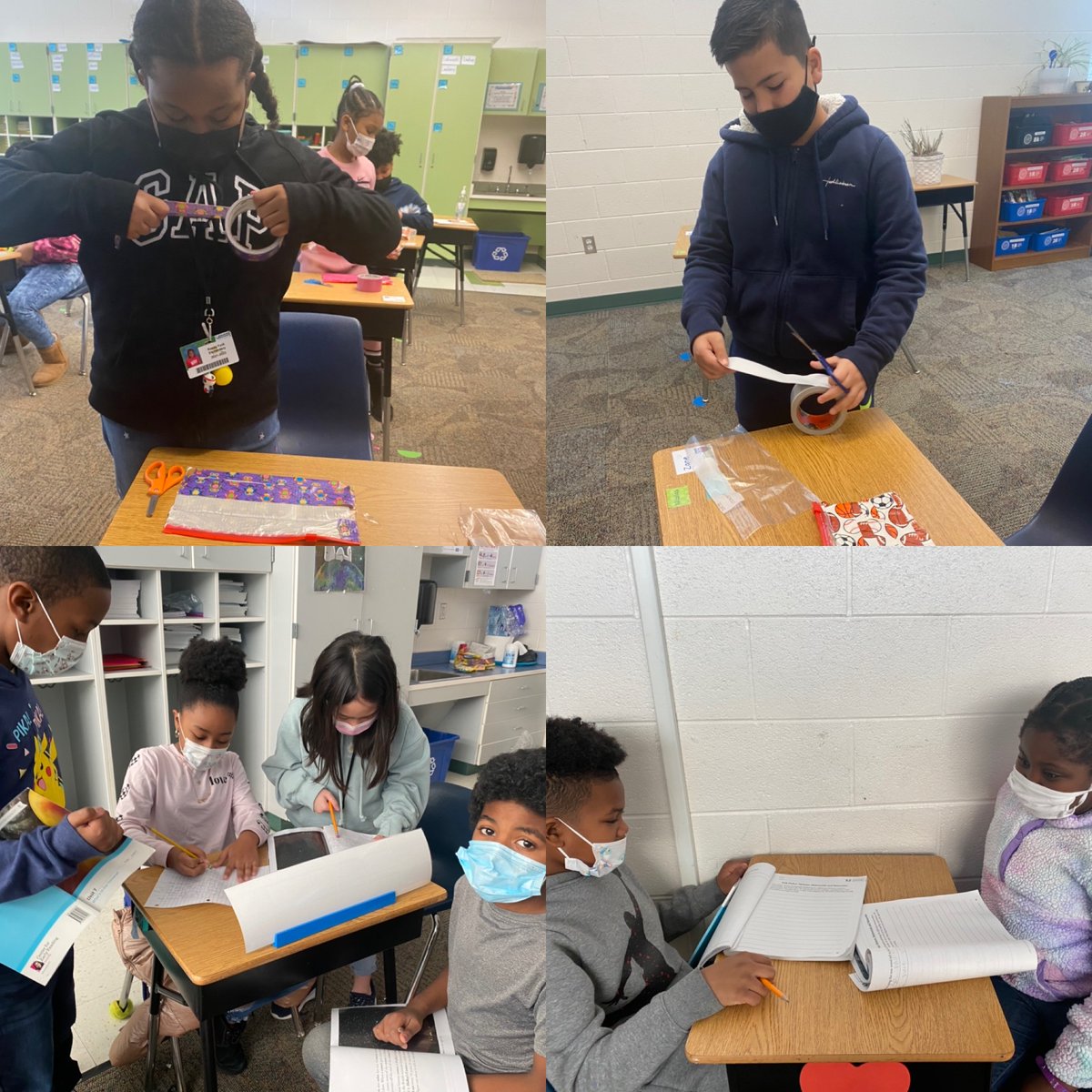 Another day at the Fork! Morning Ranger club members making tape designed pouches and 3rd grade working on CKLA! <a href="/PrinJLindsay/">Jeanelle Lindsay</a> <a href="/DrAngelaDraper/">Angela Draper</a> <a href="/vFowlerRocks10/">Vicky Schrock Fowler</a>