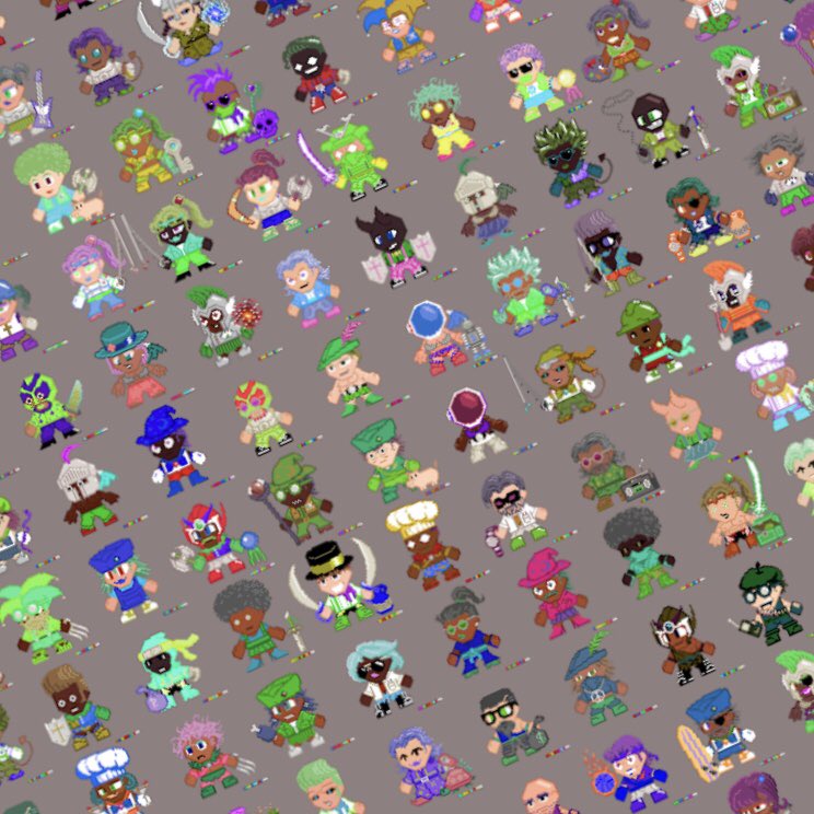 fungfighters's tweet photo. there is a Fung Fighter for everyone. they draw from the great heroes of earth, combined and gamified in novel ways through a custom pixel art engine.  #nft #pixelart https://t.co/gac5vipKbq