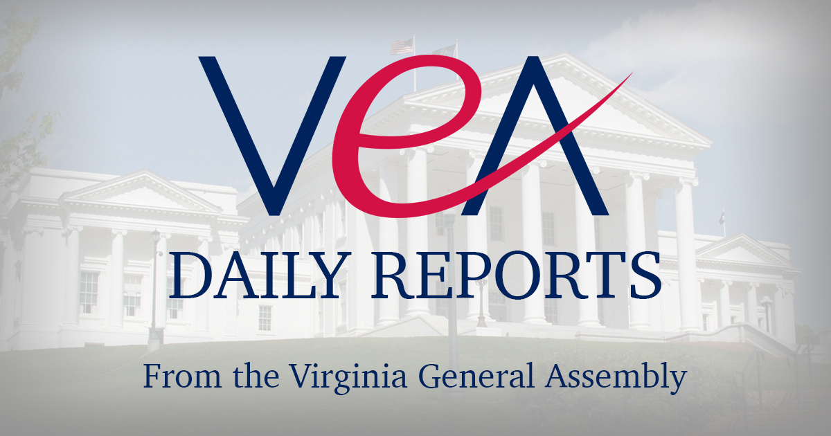 Get the latest updates from the 2022 Virginia General Assembly session by following VEA's Daily Reports blog! Go to ➡️ vea.link/dailyreports
